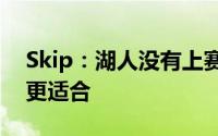 Skip：湖人没有上赛季强威少真的比施罗德更适合