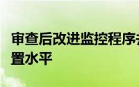 审查后改进监控程序并审查其市场监督人员配置水平