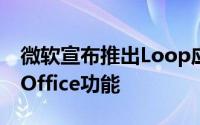 微软宣布推出Loop应用程序和组件以及更多Office功能