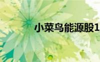 小菜鸟能源股10月下跌近14%