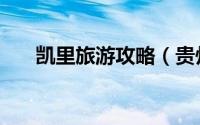 凯里旅游攻略（贵州凯里是什么地方）