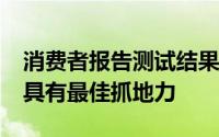 消费者报告测试结果表明这些冬季/雪地轮胎具有最佳抓地力