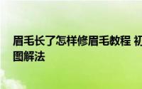 眉毛长了怎样修眉毛教程 初学者怎样修眉毛,修眉毛的技巧图解法