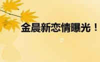 金晨新恋情曝光！男方听上去很多料