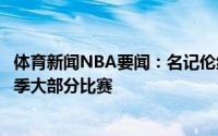 体育新闻NBA要闻：名记伦纳德没有回归时间表将缺席新赛季大部分比赛