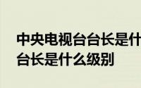 中央电视台台长是什么级别干部 中央电视台台长是什么级别