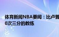 体育新闻NBA要闻：比卢普斯我不是那种让队员每场出手50次三分的教练