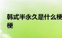 韩式半永久是什么梗 “韩式半永久”是什么梗