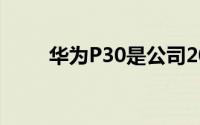 华为P30是公司2019年的一大成功