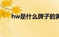 hw是什么牌子的黄金 hw是什么牌子