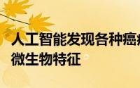 人工智能发现各种癌症类型的肿瘤和血液中的微生物特征