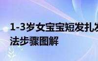 1-3岁女宝宝短发扎发碎发 2款中短发发型扎法步骤图解