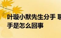 叶璇小默先生分手 聊聊这个叶璇小默先生分手是怎么回事