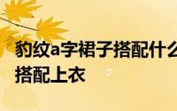 豹纹a字裙子搭配什么上衣街拍 豹纹裙子怎么搭配上衣