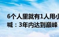 6个人里就有1人用小米市占率超苹果！雷军喊：3年内达到巅峰