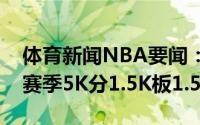 体育新闻NBA要闻：历史第三人东契奇前三赛季5K分1.5K板1.5K助