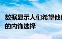 数据显示人们希望他们未来的汽车拥有更清洁的内饰选择