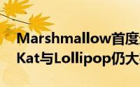 Marshmallow首度进入Android排行榜KitKat与Lollipop仍大宗