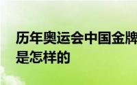 历年奥运会中国金牌榜 中国奥运历届金牌榜是怎样的