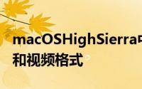 macOSHighSierra中采用了高度压缩的图像和视频格式