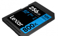 Lexar 800x SDXC 卡速度高达256GB价格极具吸引力