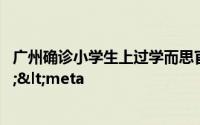 广州确诊小学生上过学而思官方最新回应来了</title><meta