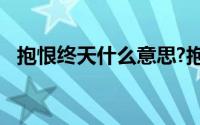 抱恨终天什么意思?抱恨终天典故出处介绍