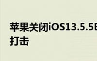 苹果关闭iOS13.5.5Beta1验证越狱再遭沉重打击