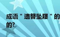 成语＂遗簪坠屦＂的意思是什么?典故是怎样的?