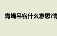 青蝇吊客什么意思?青蝇吊客典故出处介绍