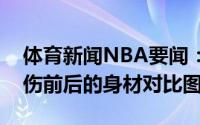 体育新闻NBA要闻：效果惊人特纳晒自己养伤前后的身材对比图