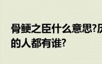 骨鲠之臣什么意思?历史上能被称为骨鲠之臣的人都有谁?