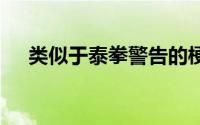 类似于泰拳警告的梗 泰拳警告是什么梗