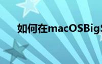 如何在macOSBigSur中启用请勿打扰