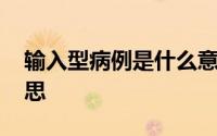 输入型病例是什么意思 输入型病例是什么意思