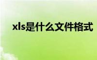 xls是什么文件格式（.xls文件怎么打开）