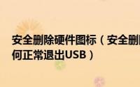 安全删除硬件图标（安全删除硬件图标不见了(不显示)该如何正常退出USB）