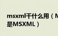 msxml干什么用（MSXML是什么意思什么是MSXML）