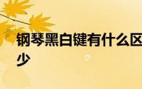 钢琴黑白键有什么区别 钢琴黑白键宽度是多少