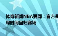 体育新闻NBA要闻：官方吴昌泽左手掌骨骨折预计约需32周时间回归赛场