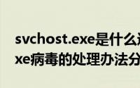 svchost.exe是什么进程（电脑中Svchost.exe病毒的处理办法分享）