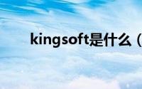 kingsoft是什么（kingsoft的介绍）