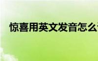 惊喜用英文发音怎么读 惊喜用英文怎么写