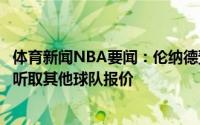 体育新闻NBA要闻：伦纳德预计与快船重新签约但前者也会听取其他球队报价