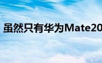 虽然只有华为Mate20Pro是唯一的华为手机