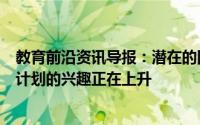 教育前沿资讯导报：潜在的国际学生对与可持续发展相关的计划的兴趣正在上升