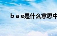 b a e是什么意思中文 bae是什么意思