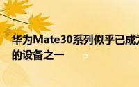 华为Mate30系列似乎已成为中国手机制造商推出的最成功的设备之一