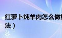 红萝卜炖羊肉怎么做好吃（红萝卜炖羊肉的做法）