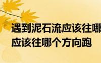 遇到泥石流应该往哪个方向逃走 遇到泥石流应该往哪个方向跑